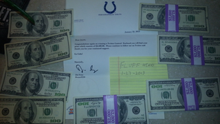Jim Irsay Mailed A Fan $8,500 In Cash For Predicting The Score Of The AFC Championship